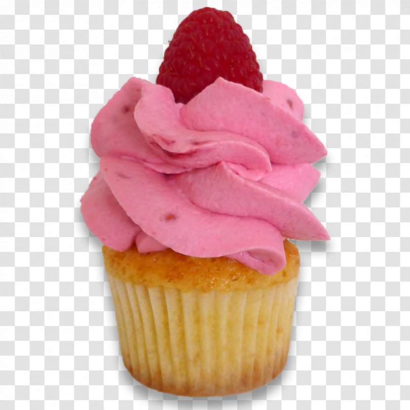 Cupcake Sugar Mama Buttercream Kinder Bueno Petit Four - Strawberry Transparent PNG