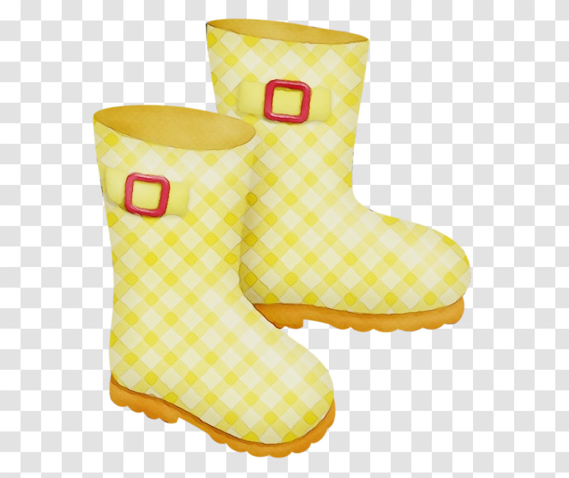 Shoe Yellow Boot Rain Transparent PNG