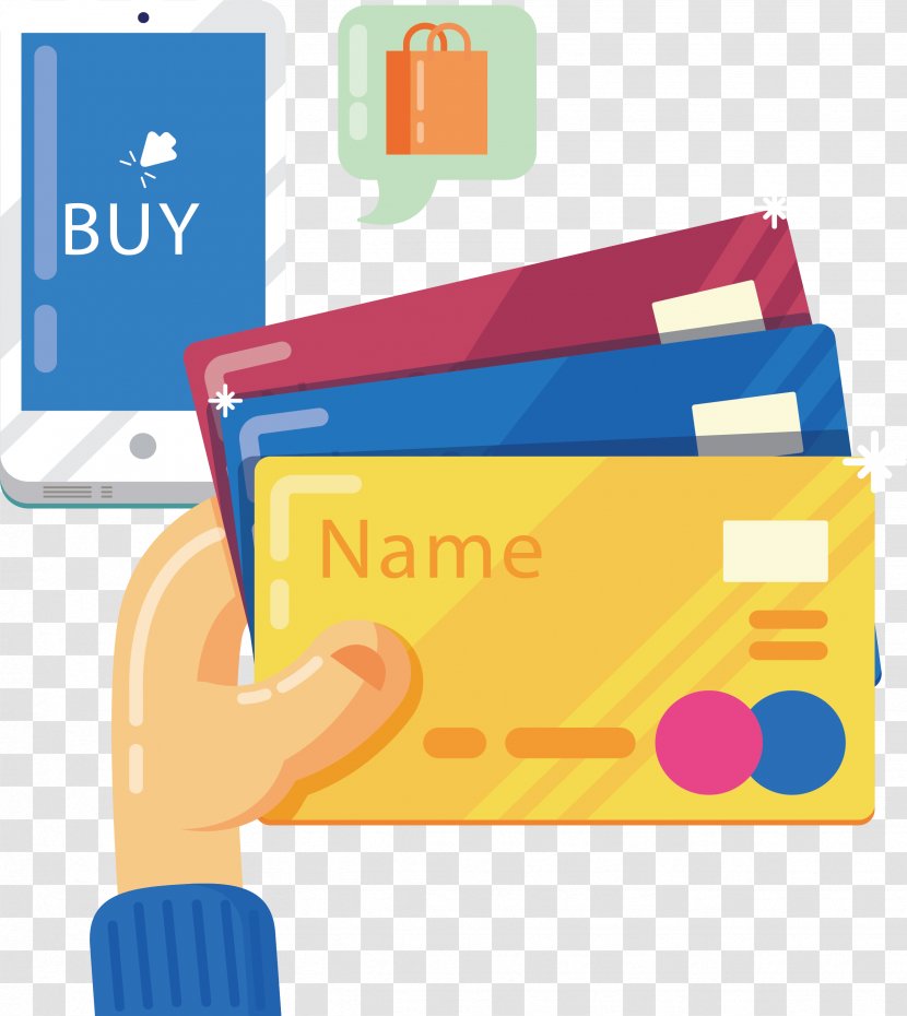 Credit Card Computer File - Ecommerce - With A In Hand Transparent PNG