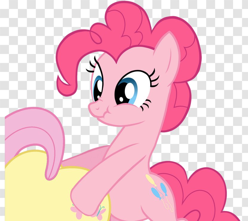 Pony Pinkie Pie Horse Cupcake Blue - Heart Transparent PNG