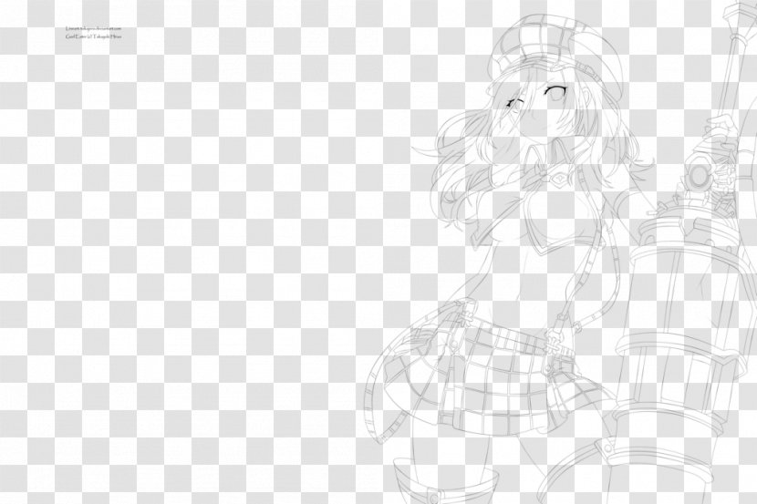 Akame Ga Kill! Line Art Drawing Sketch - Watercolor - Nakiri Transparent PNG