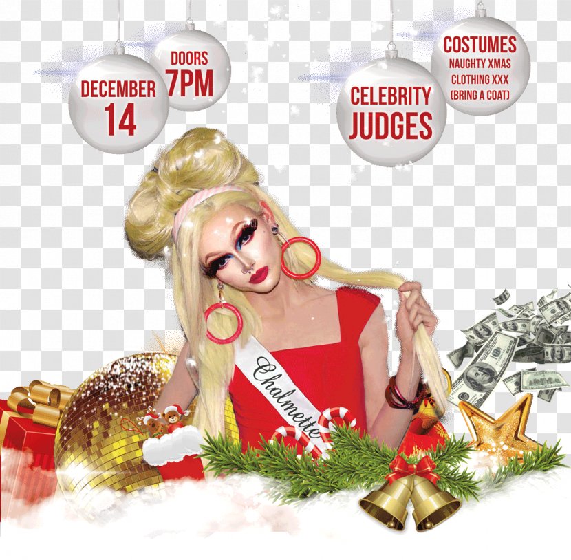 Drag Queen LGBT New Orleans Roundup Christmas Tree - Beauty Pageant Transparent PNG