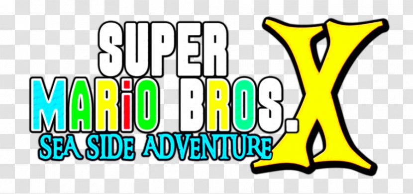 New Super Mario Bros Bros. Logo Brand - Area - Sea Side Transparent PNG