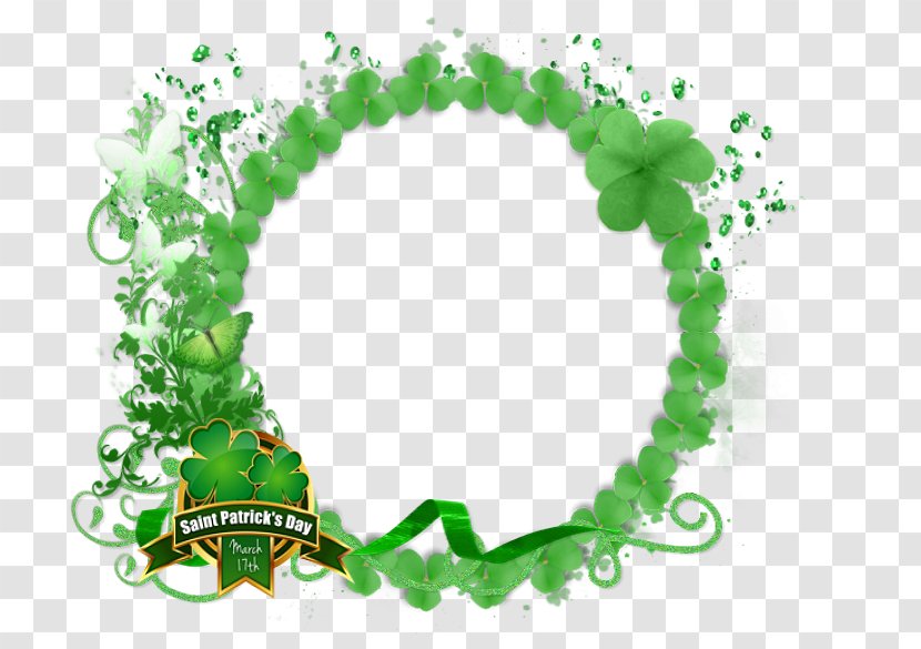 Saint Patrick's Day Picture Frames Clip Art - Green Transparent PNG