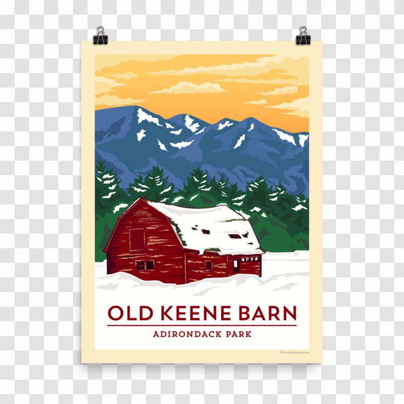 Keene Adirondack Park Poster Paper Advertising - Brand - Old Barn Transparent PNG