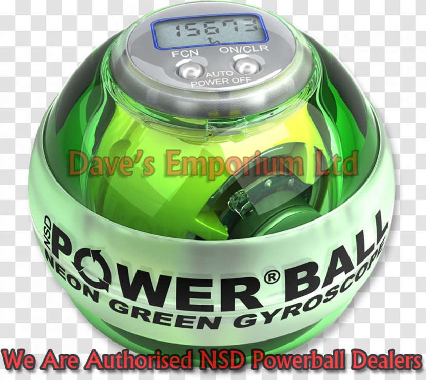 Green Gyroscopic Exercise Tool Powerball Wrist - Ball Transparent PNG