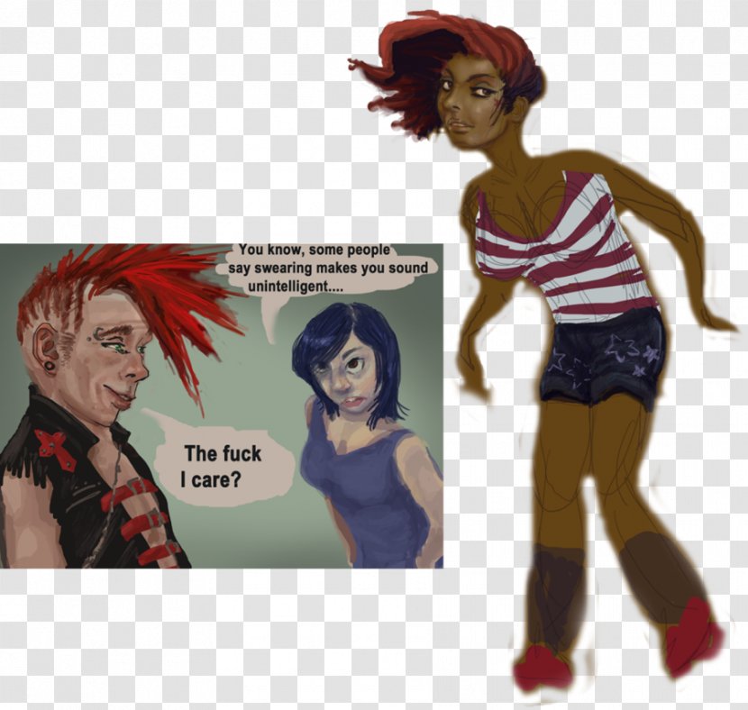 Poster Cartoon Character Homo Sapiens - Punk Transparent PNG