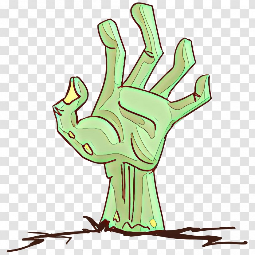 Green Hand Finger Arm Tree - Plant Gesture Transparent PNG