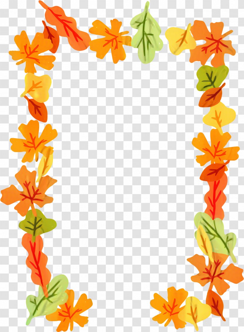 Autumn Decorative - Cartoon - Plant Lei Transparent PNG