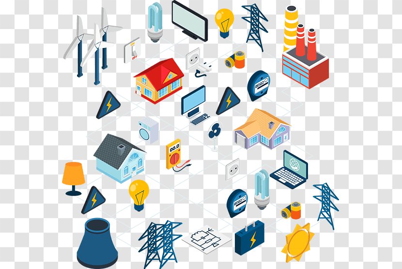 Microgrid Architecture Energy - Area - Design Transparent PNG