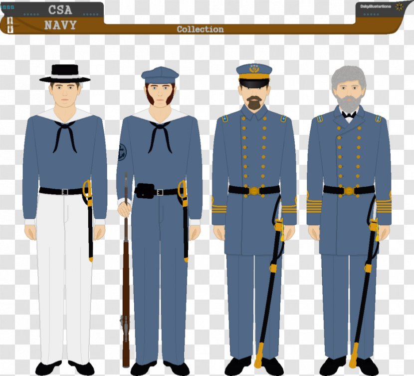 Military Uniform Confederate States Of America American Civil War Navy - Academic Dress Transparent PNG