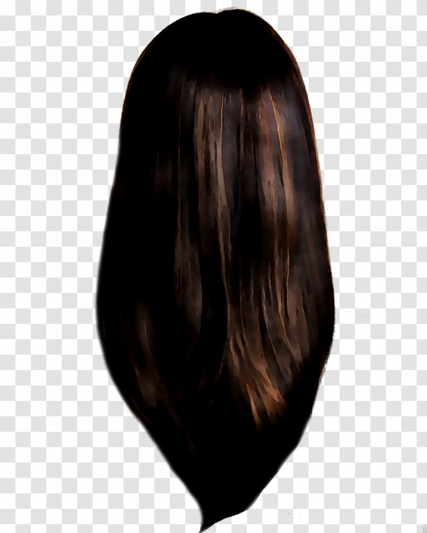 Black Hair Coloring Brown Long - Chin - Wig Transparent PNG