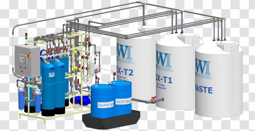 Reclaimed Water Ion Exchange Industrial Treatment Transparent PNG