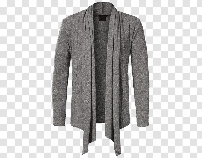 Cardigan Hoodie T-shirt Clothing Grey - Woolen Transparent PNG