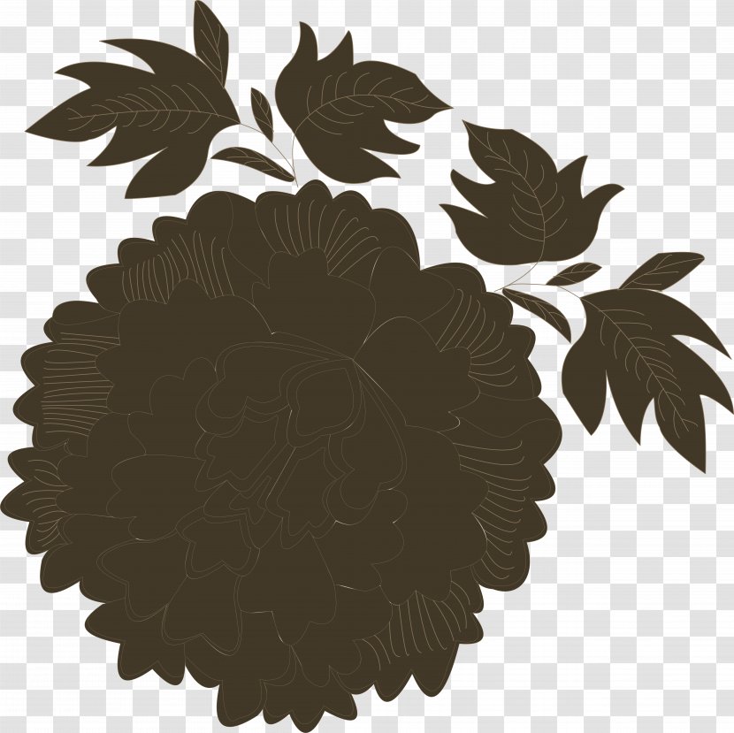 Moutan Peony - Flower - Black Transparent PNG