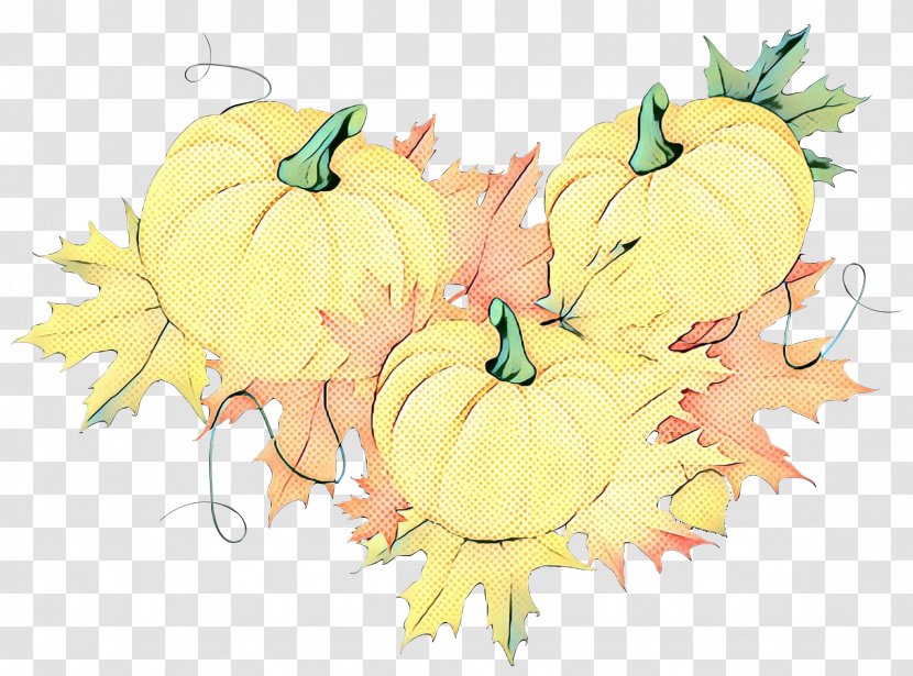 Yellow Clip Art Cartoon Leaf Plant - Fruit Transparent PNG
