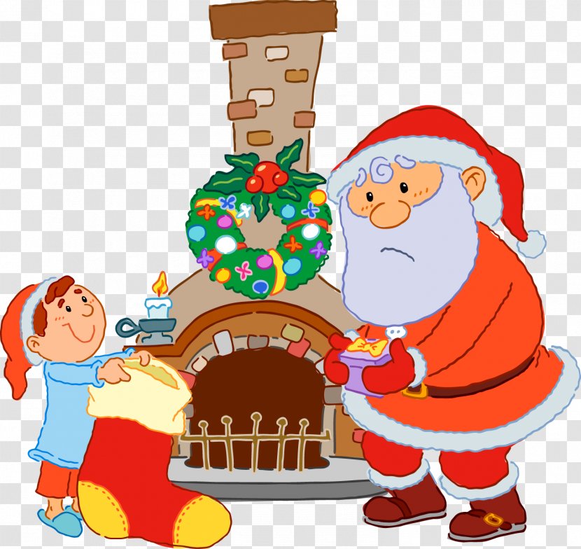Gift Cartoon Clip Art - Santa Suit - Vector Claus Gifts Transparent PNG