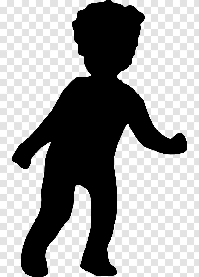 Silhouette Boy Clip Art - Fictional Character Transparent PNG