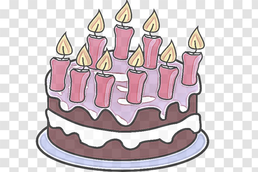 Birthday Candle - Pink - Cake Decorating Transparent PNG