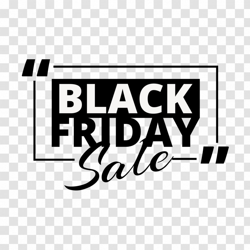 Black Friday Promotional - Monochrome - Sale Banner Transparent PNG