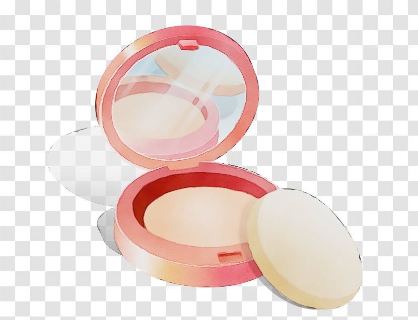 Pink Skin Cosmetics Material Property Face Powder - Makeup Mirror Cream Transparent PNG