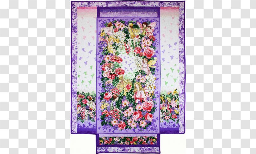 Floral Design Fairy Tale Flower Fairies Textile - Quilting - Cicely Mary Barker Transparent PNG