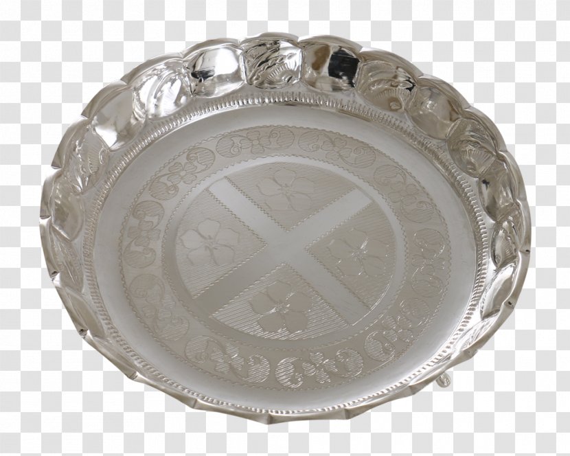Tableware Platter Silver Glass Metal - Plate Transparent PNG