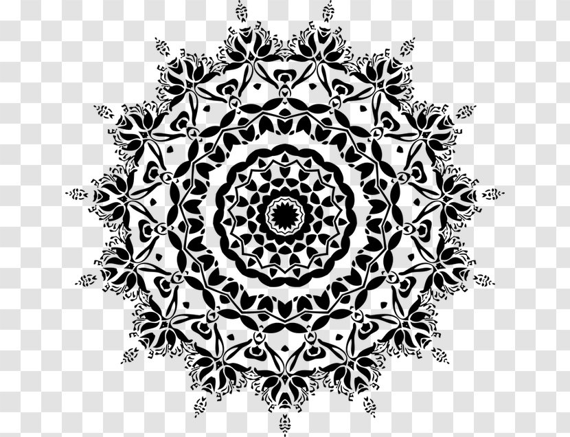 Mandala Vector Graphics Drawing Illustration - Line Art - Vintage Ornaments India Hara Transparent PNG