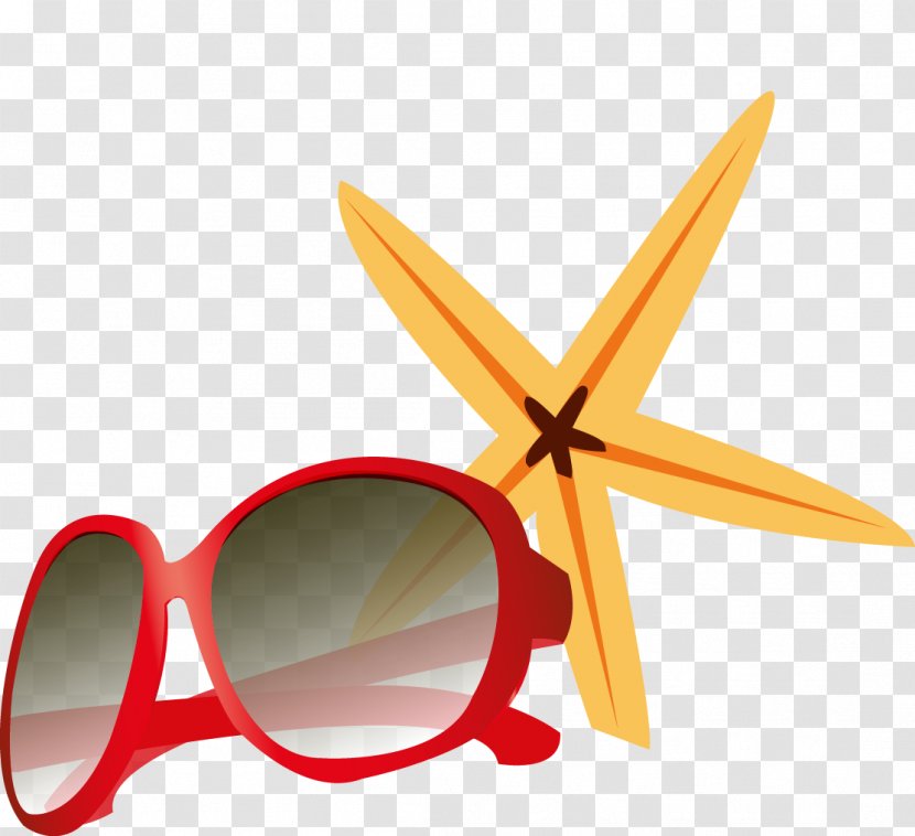 Glasses Light - Vector Starfish Transparent PNG
