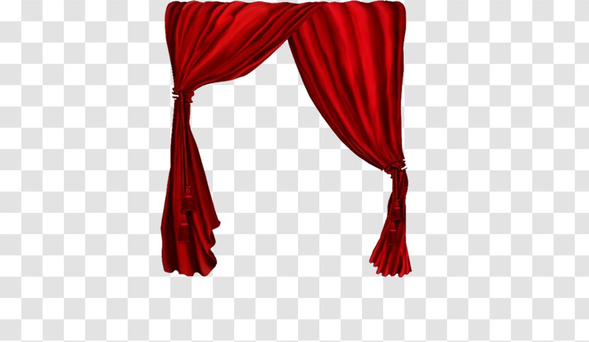 Curtain Maroon Silk - Clipart Transparent PNG