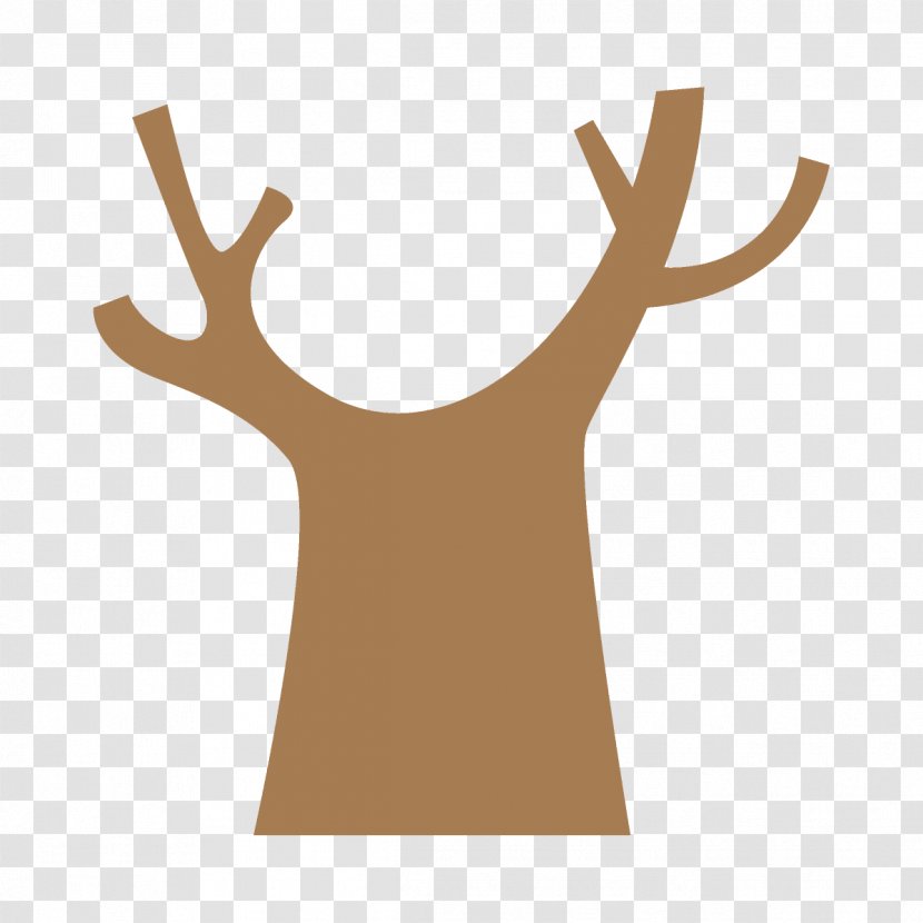 Deer Finger Gesture Hand Logo - Natural Material Transparent PNG