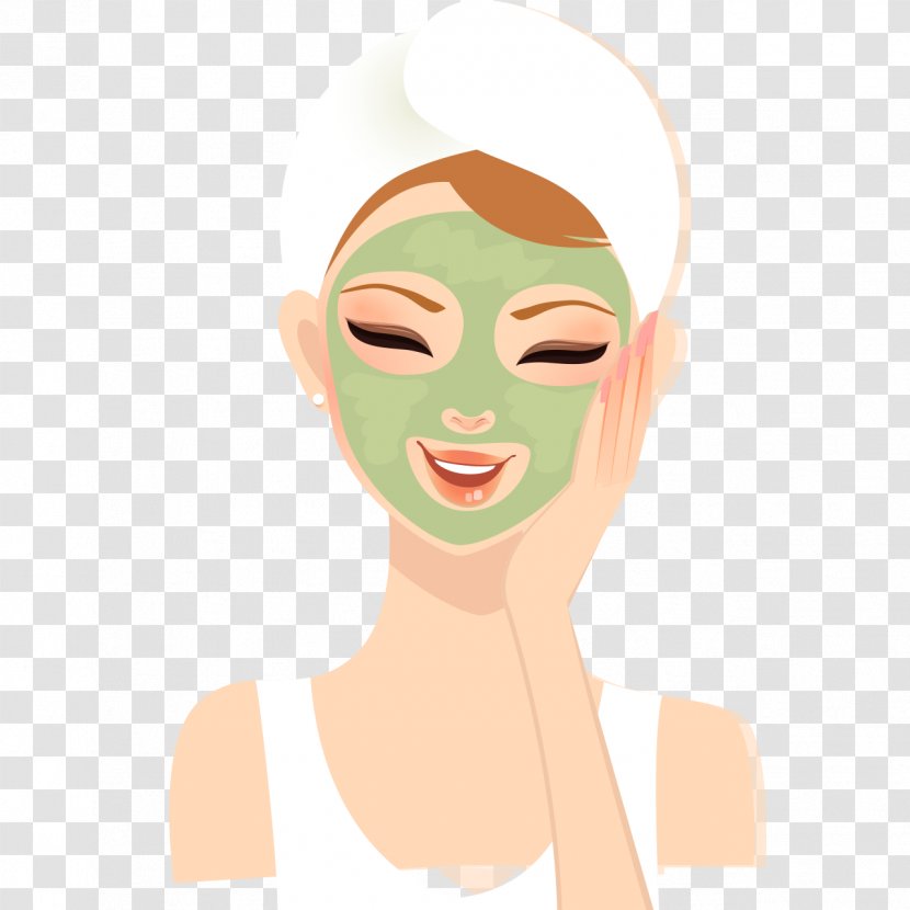 Cartoon Facial Cosmetology Woman - Makeup - Feminine Transparent PNG