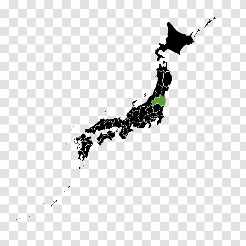 Japan Vector Map Graphics Illustration Transparent PNG