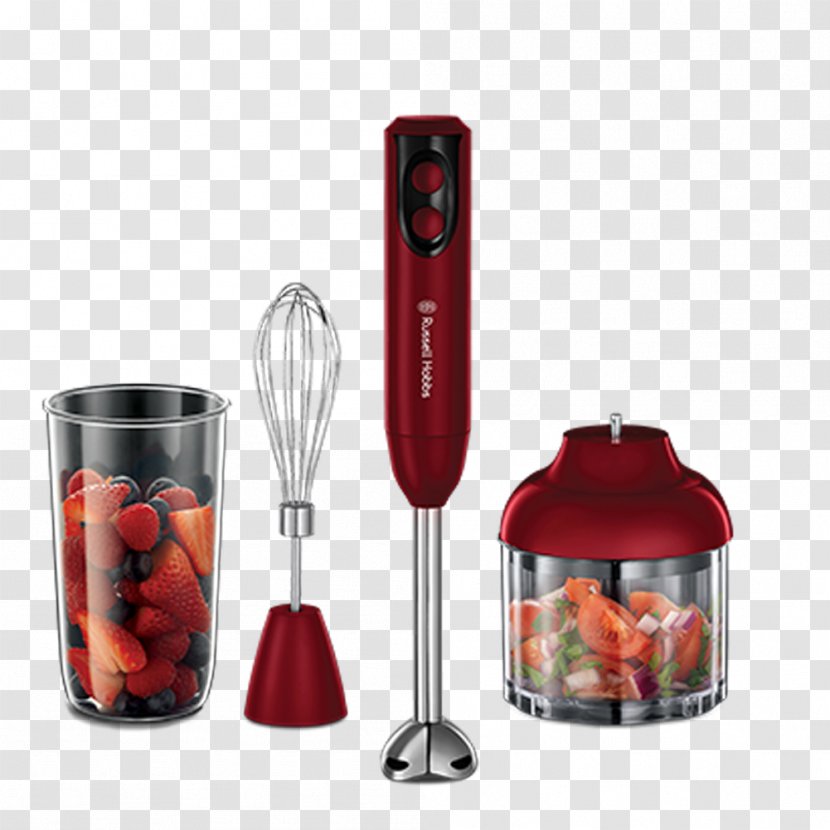 Immersion Blender Russell Hobbs Desire 3 In 1 Hand 18986 Rosso 3-in-1 Transparent PNG