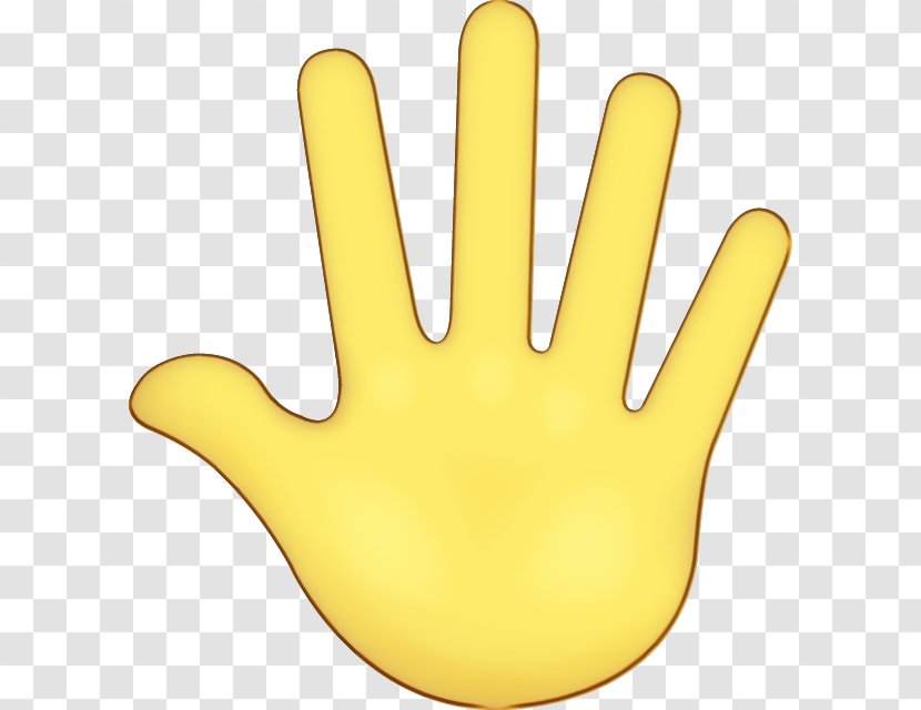 Yellow Background - Hand - Gesture Transparent PNG