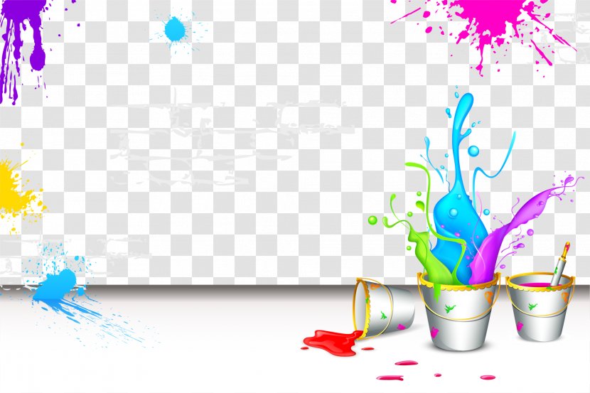 Holi Royalty-free Illustration - Area - Watercolor Clean Brick Wall Transparent PNG