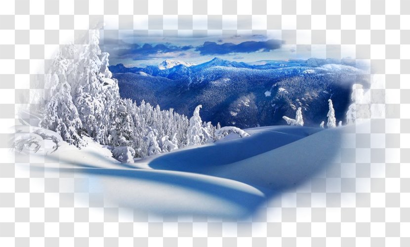Desktop Wallpaper Landscape Snow Winter Mountain - Display Resolution Transparent PNG