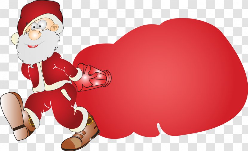 Santa Claus Pxe8re Noxebl Christmas Ornament Gift - Silhouette - Cute Creative Transparent PNG