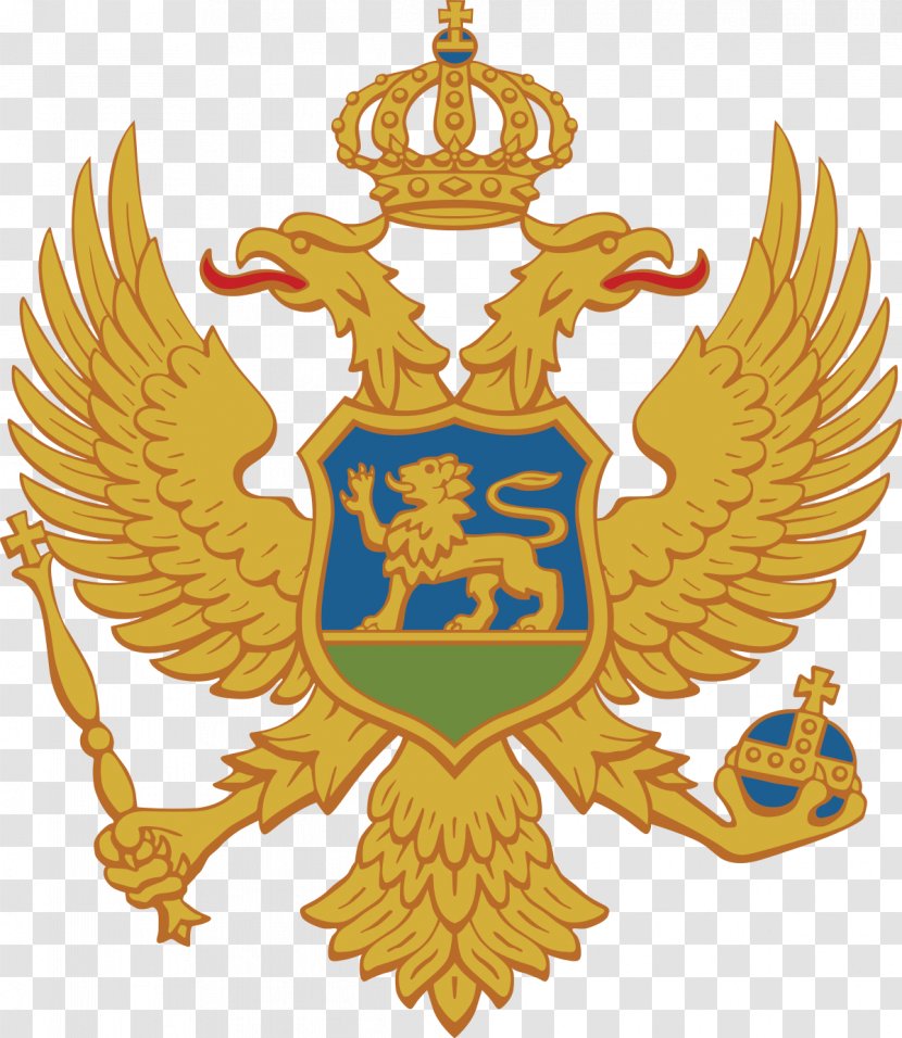 Republic Of Montenegro Coat Arms Double-headed Eagle - Symbol - PARADİSE Transparent PNG
