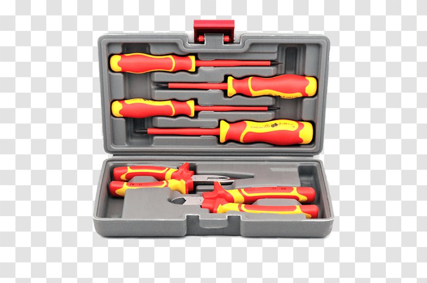 Set Tool Plastic - Electrician Tools Transparent PNG