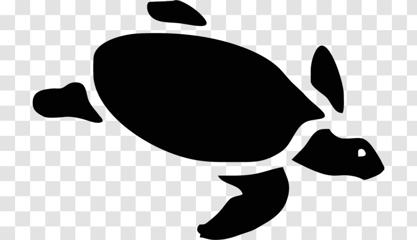 Sea Turtle Silhouette Stencil - Tortoise Transparent PNG