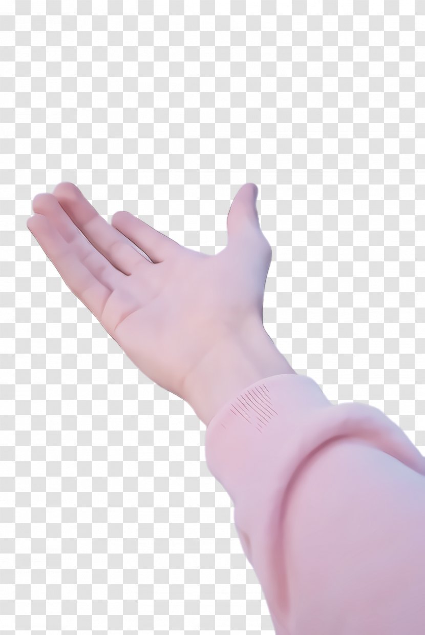 Finger Hand Wrist Pink Thumb - Nail Gesture Transparent PNG
