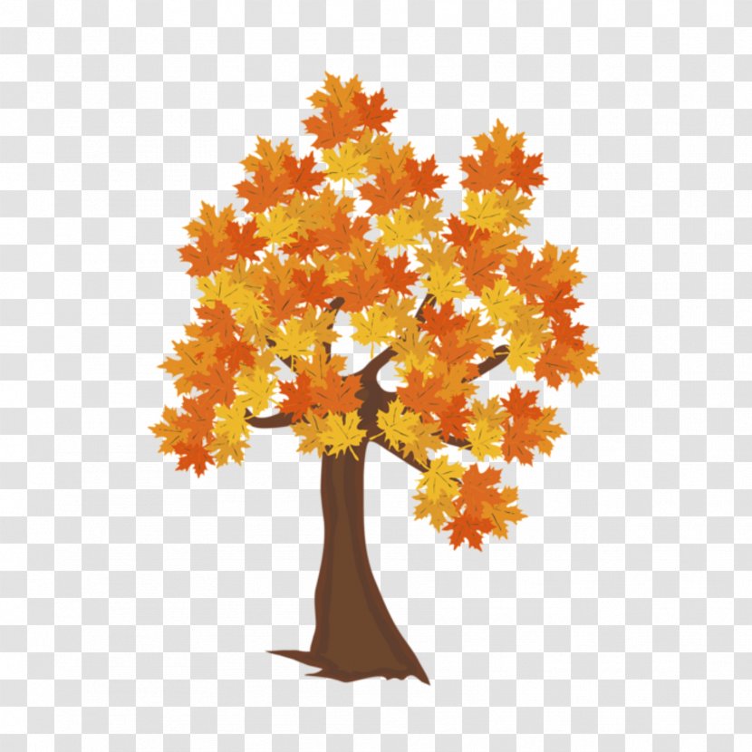Clip Art Autumn Leaf Color Image Fall Tree - Drawing Transparent PNG