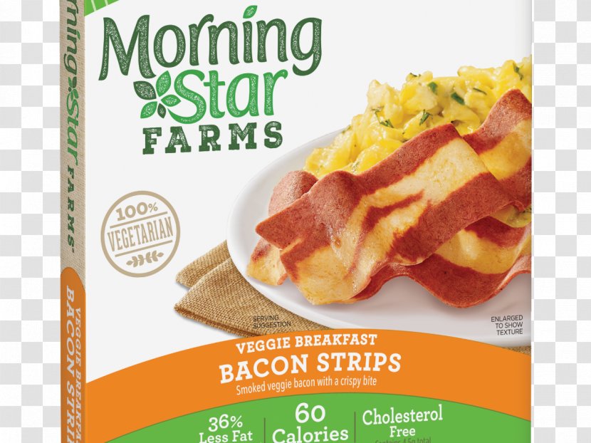 Veggie Burger Bacon Breakfast MorningStar Farms Spicy Black Bean - Junk Food Transparent PNG