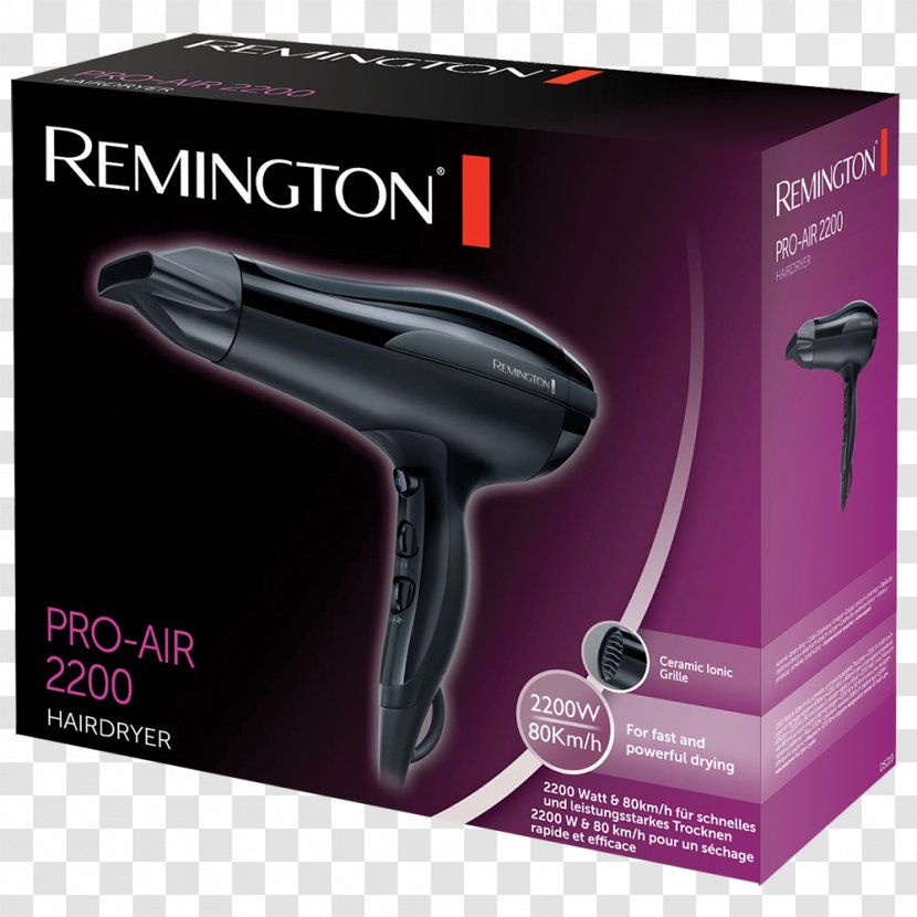 Remington D5215 PRO-Air Shine Hair Dryer Iron Dryers T Studio PROtect D8700 - Proair - Model 1100 Transparent PNG