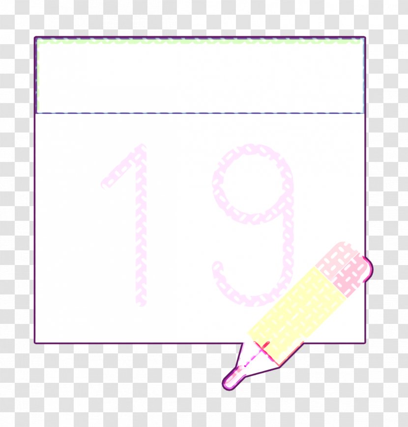 Interaction Assets Icon Calendar - Purple - Rectangle Paper Transparent PNG