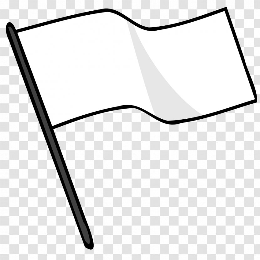White Flag Of The United States Clip Art - Black And - Finish Line Transparent PNG