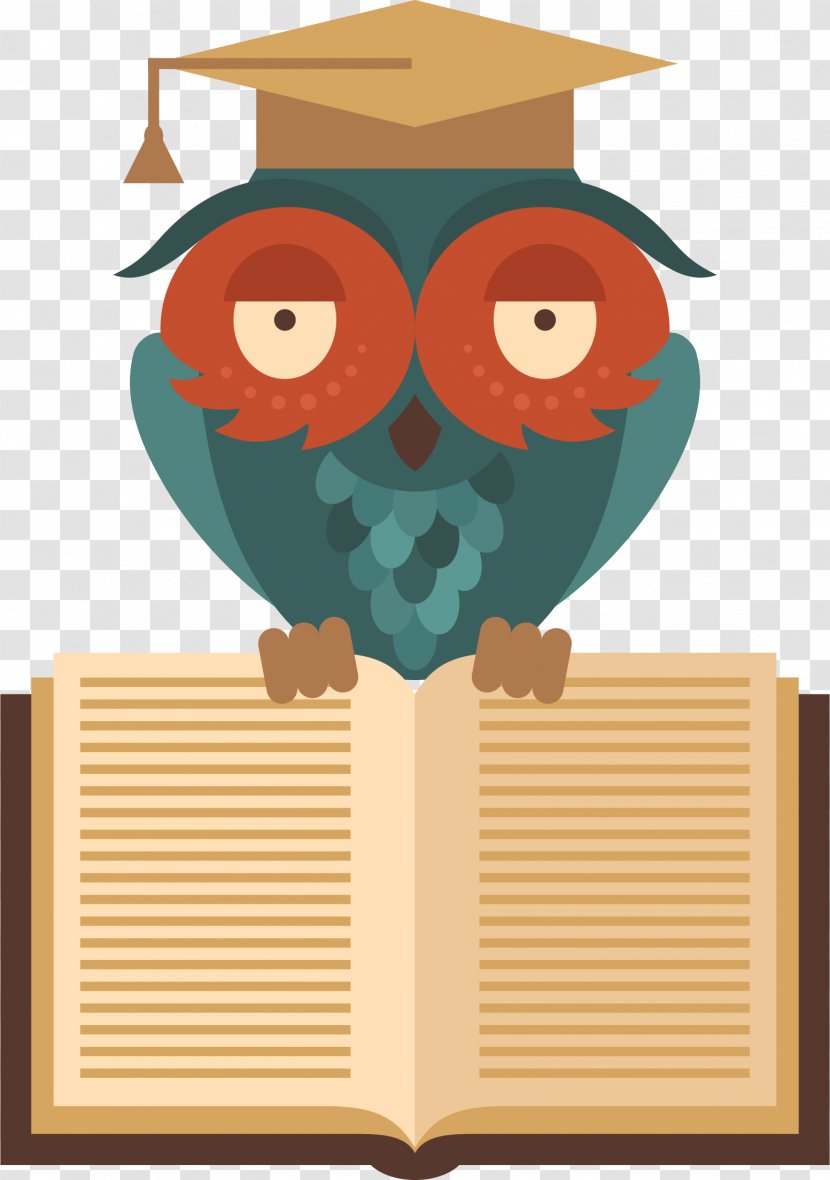 Photography Euclidean Vector Silhouette - Undergraduate Education - Owl With A Doctor Cap Transparent PNG