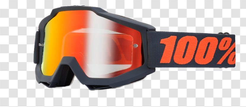 Goggles Lens Eyewear Bicycle Mirror - Orange Transparent PNG