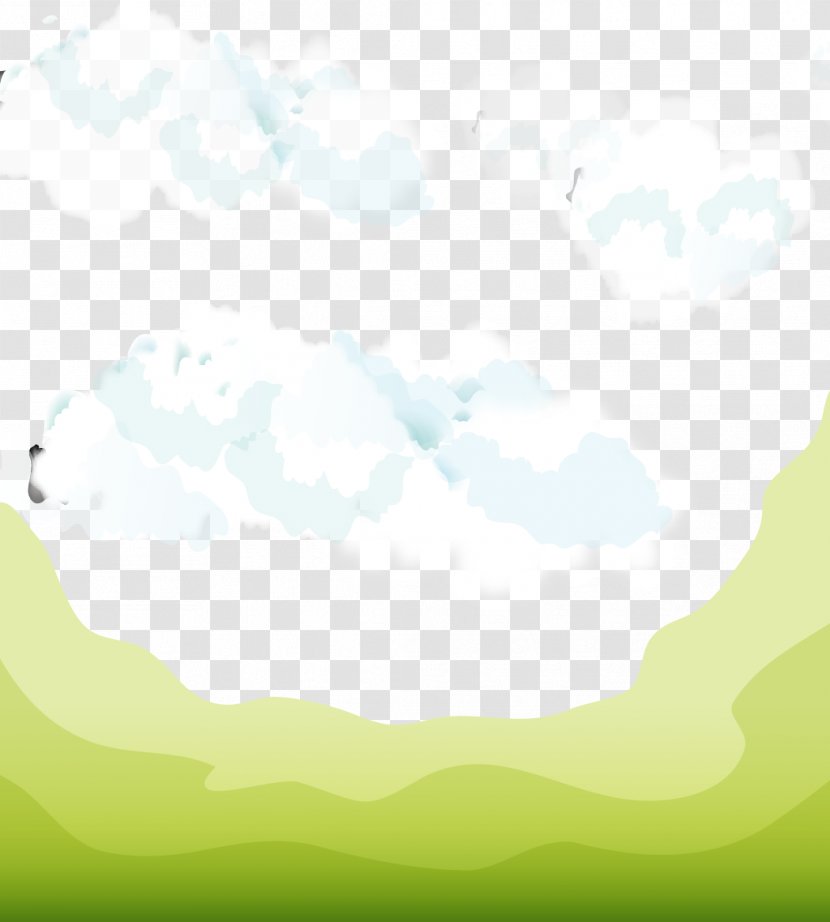 Pattern - Green - Education Mountain Cloud Decoration Transparent PNG